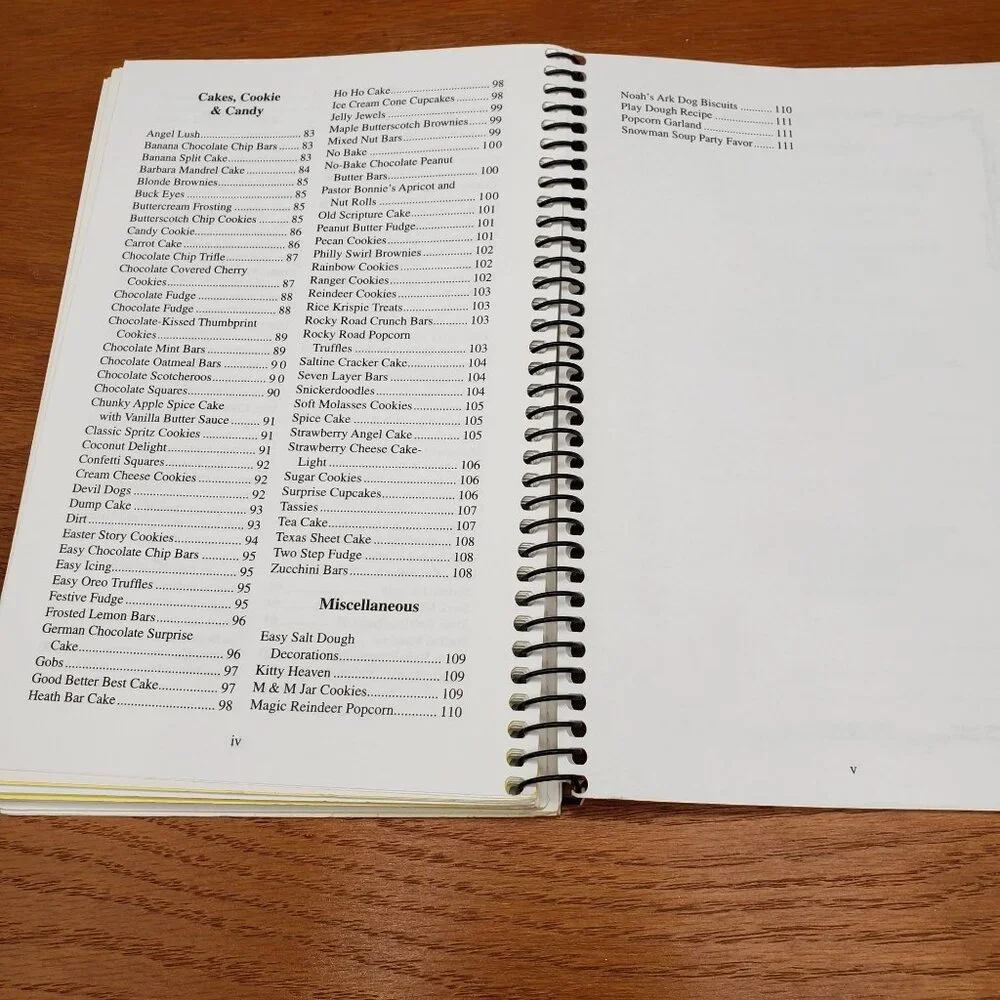Recipes from a Light on the Hill Church Cookbook Spiral Bound G&R Publishing